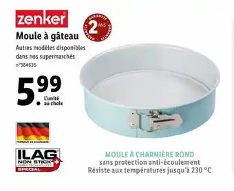 Lidl Zenker Moule à Gâteau offre