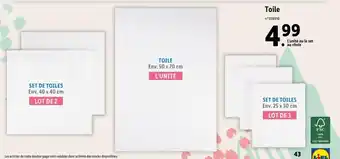 Lidl Toile offre