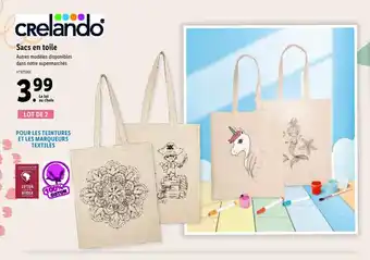 Lidl Crelando Sacs En Toile offre