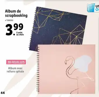 Lidl Album de Scrapbooking offre