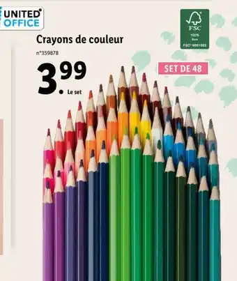 Lidl Crayons de Couleur offre