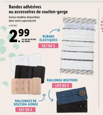 Lidl Bandes Adhésives Ou Accessoires de Soutien-Gorge offre
