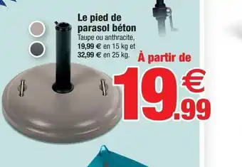 Bazarland Le Pled de Parasol Béton offre