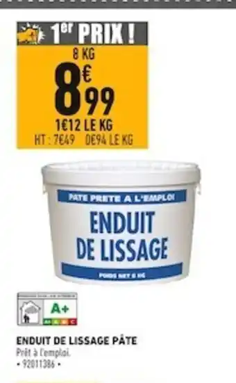 Enduit de Lissage Pâte