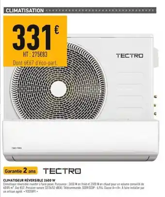 Climatiseur Rèversible 2600 W
