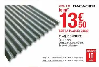 Brico Dépôt Plaque Ondulée offre