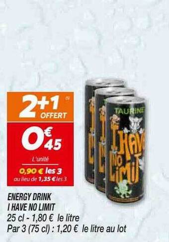 Netto Energy Drink I Have No Limit offre