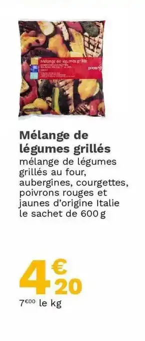 Picard Mélange De Légumes Grillés offre