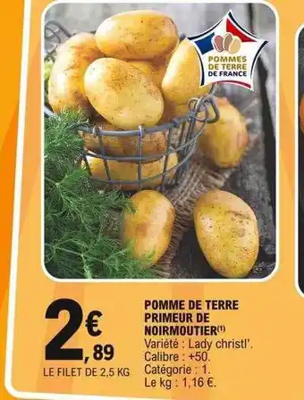 E.Leclerc Pomme De Terre Primeur De Noirmoutier offre