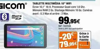 Autobacs Tablette Multimédia 10 offre