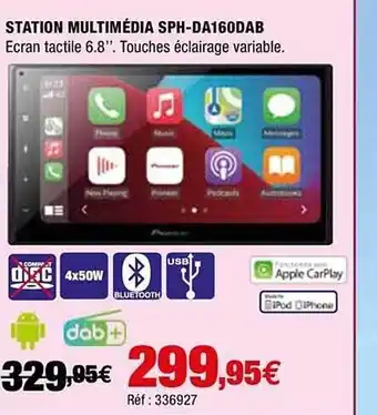 Autobacs Station Multimédia Sph-da160dab offre