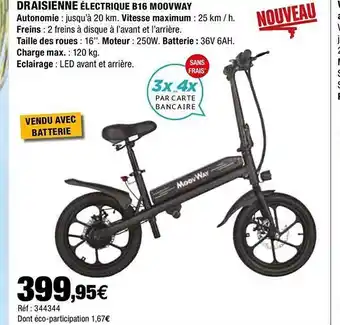 Draisienne électrique B16 Moovway