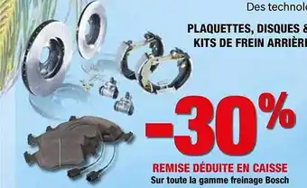 Autobacs Plaquettes, Disques & Kits De Frein Arrières offre