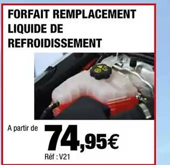 Autobacs Forfait Remplacement Liquide De Refroidissement offre