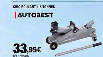 Autobacs Cric Roulant 1,5 Tonnes offre