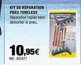 Autobacs Kit De Réparation Pneu Tubeless offre