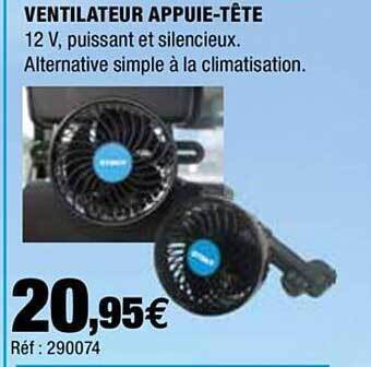 Autobacs Ventilateur Appuie-tête offre