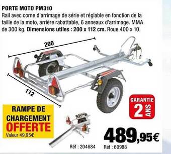 Autobacs Porte Moto Pm310 offre