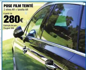 Pose Film Teinté