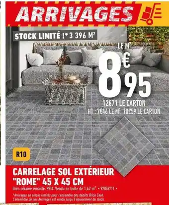 Brico Cash Carrelage Sol Extérieur offre