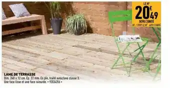 Brico Cash Lame De Terrasse offre