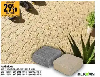 Brico Cash Pavé Décor Alkern offre