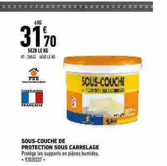 Brico Cash Sous-couche De Protection Sous Carrelage offre