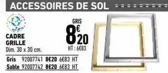 Brico Cash Cadre Grille offre