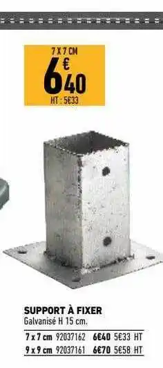 Brico Cash Support à Fixer offre