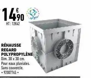 Réhausse Regard Polypropylène