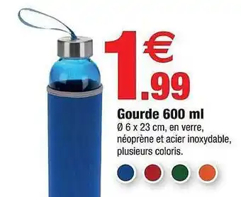Bazarland Gourde 600ml offre