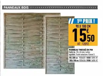 Brico Cash Panneau Tressé En Pin offre