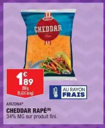 ALDI Cheddar Rapé offre