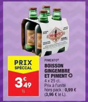 ALDI Boisson Gingembre Et Piment offre