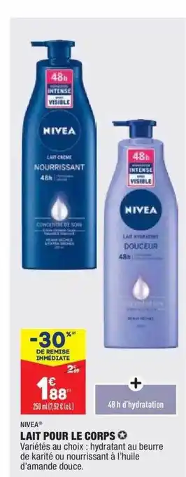 ALDI Lait Pour Le Corps Nivea offre