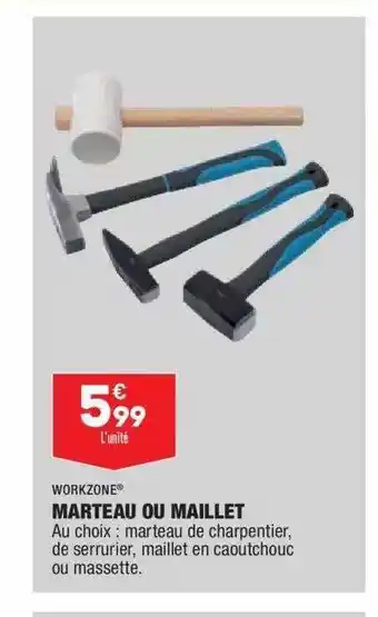 ALDI Marteau Ou Maillet Workzone offre