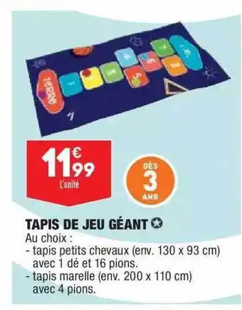 ALDI Tapis De Jeu Géant offre