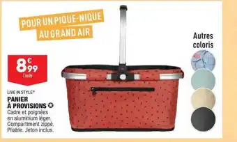 ALDI Panier à Provisions Live In Style offre