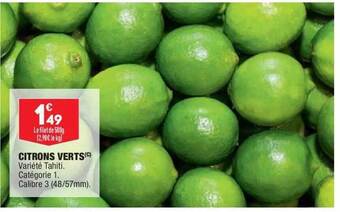 ALDI Citrons Verts offre