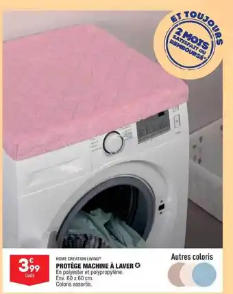 ALDI Protège Machine à Laver Home Création Living offre