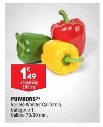 ALDI Poivrons offre