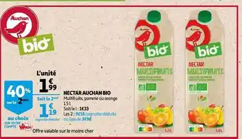 Auchan Nectar Auchan Bio offre