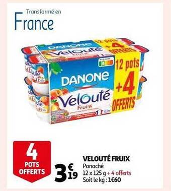 Auchan Velouté Fruix offre