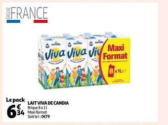 Auchan Lait Viva De Candia offre