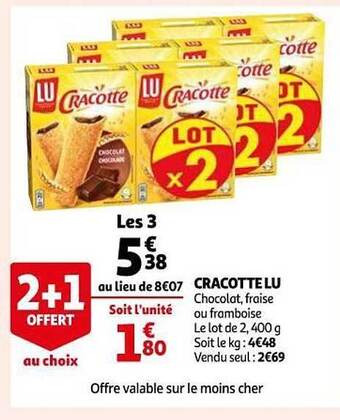 Auchan Cracotte Lu offre