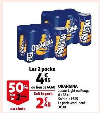 Auchan Orangina offre