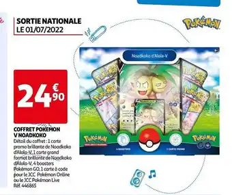 Auchan Coffret Pokémon V Noadkoko offre