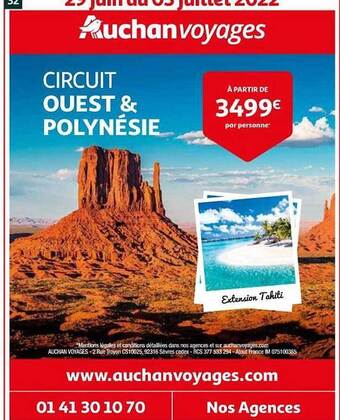 Auchan Auchan Voyages offre
