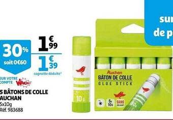 Auchan 5 Bâtons De Colle Auchan offre