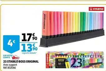 Auchan 23 Stabilo Boss Original offre